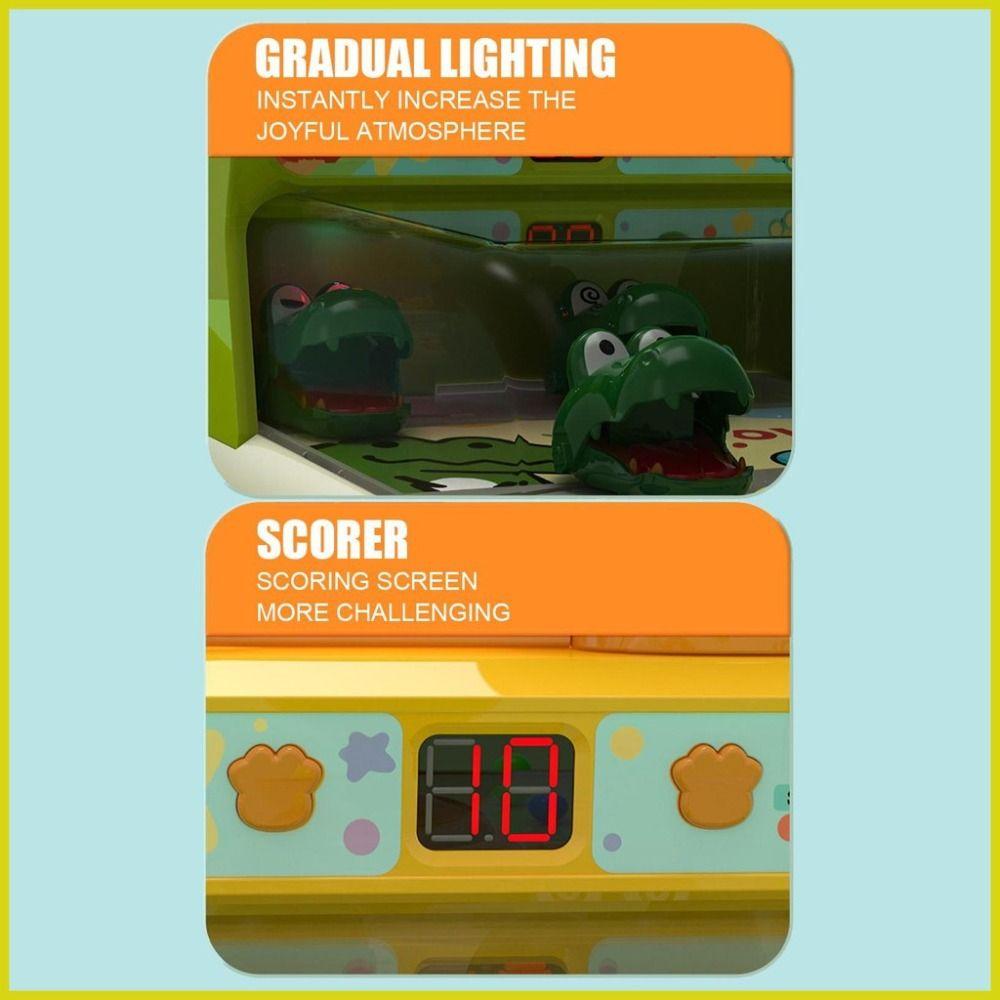 Музыка и свет Крокодил Мрамор Игрушка Пинбол Настольная Игра в Боулинг Интерактивная для Родителей и Детей