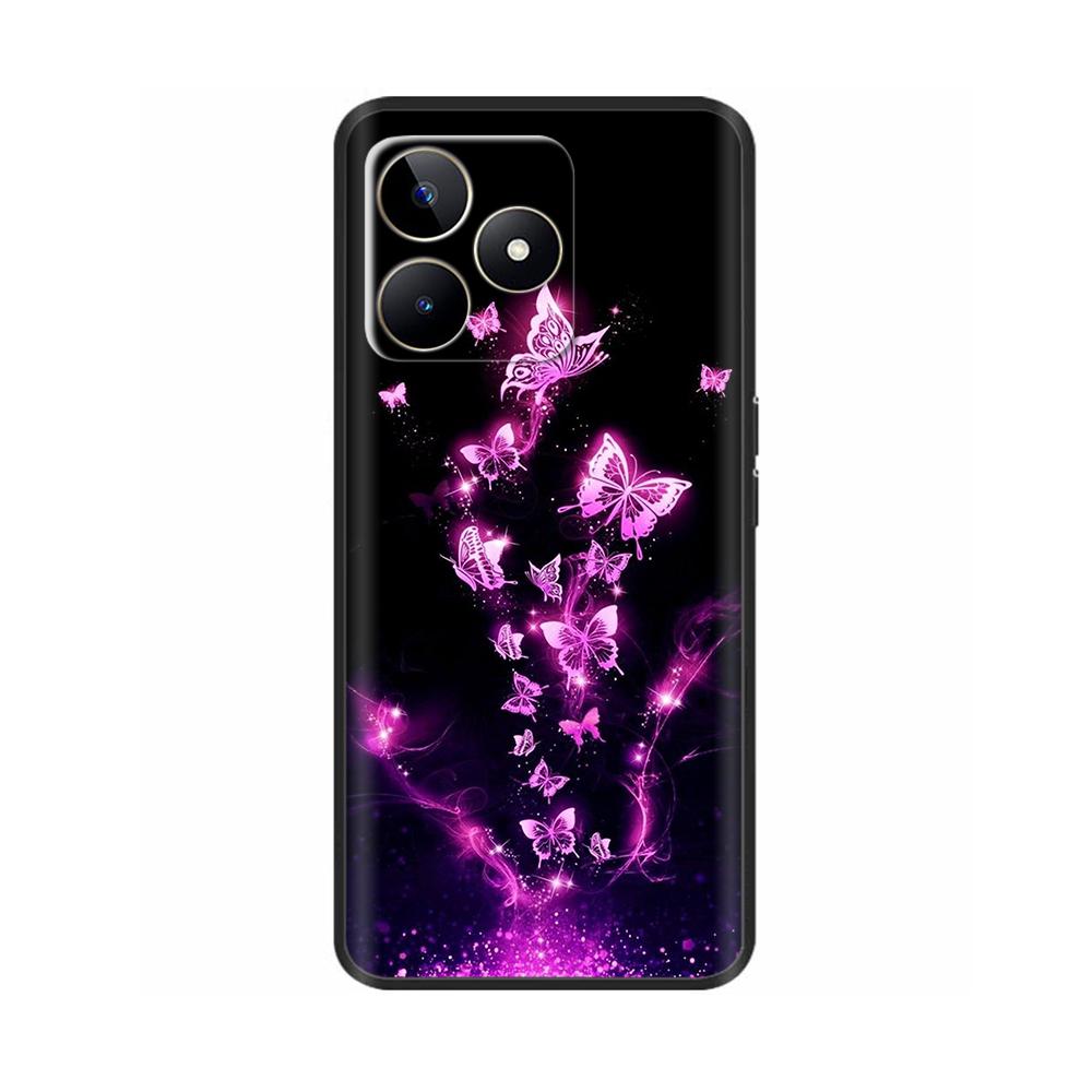 Чехол для OPPO Realme C53 Милый Мультяшный Чехол для Телефона Для Realme C53 C 53 Чехол Мягкий Силикон ТПУ Задние Чехлы Для Realme C53 Fundas