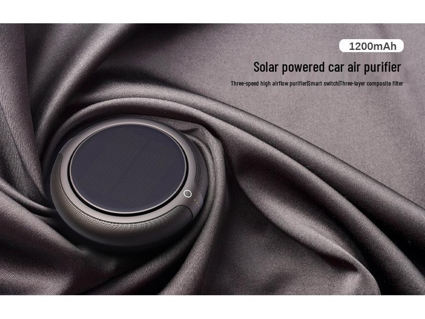 Беспроводной умный солнечный автомобильный очиститель воздуха с отрицательными ионами