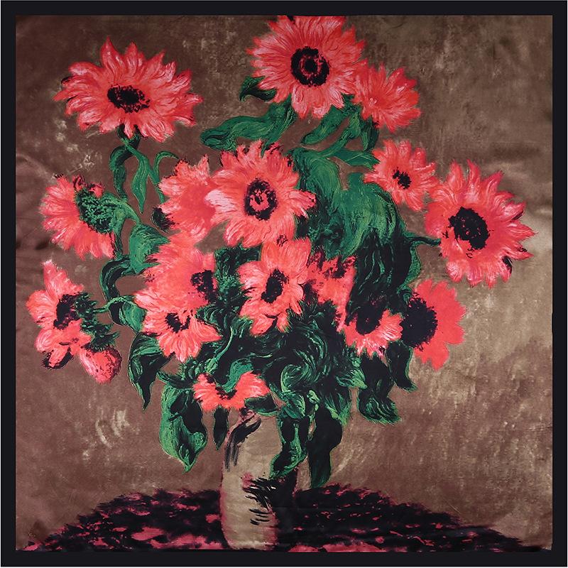 High-quality Luxurious Silk Scarves Headband Scarfs Neck Scarf For Women Chain Silk Scarf Women's Decorative Shawl