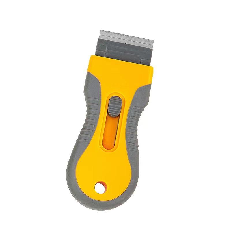 Glue Removal Blade Glass Oven Razor Scraper Food-safe Plastic Handle Razor Scraper Spatula Car Film Tool Window Cleaning Blade Scraper