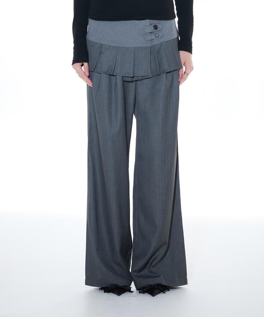 LARTIGENT L14 Pleats Wrap Set (Gray)