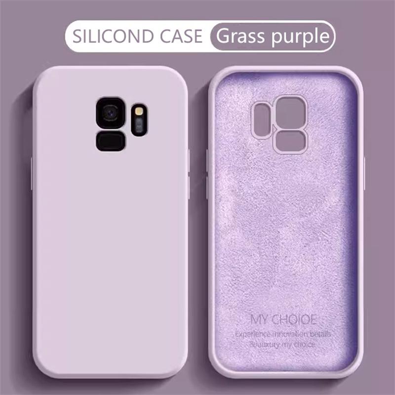 Мягкие чехлы из жидкого силикона для Samsung Galaxy S8 S9 S10 S20 S21 FE S22 S23 S24 Plus Fundas для Samsung Note 8 9 10 20 Plus Cover