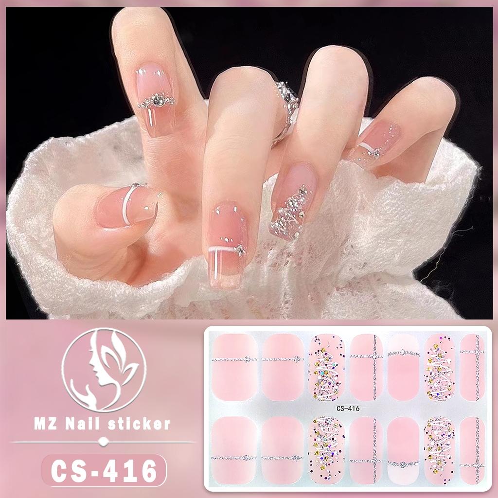 [New Arrival] CS Series 14-Finger Christmas Style Nail Stickers, Cute Fun Multi-Color Optional Whitening Temperament