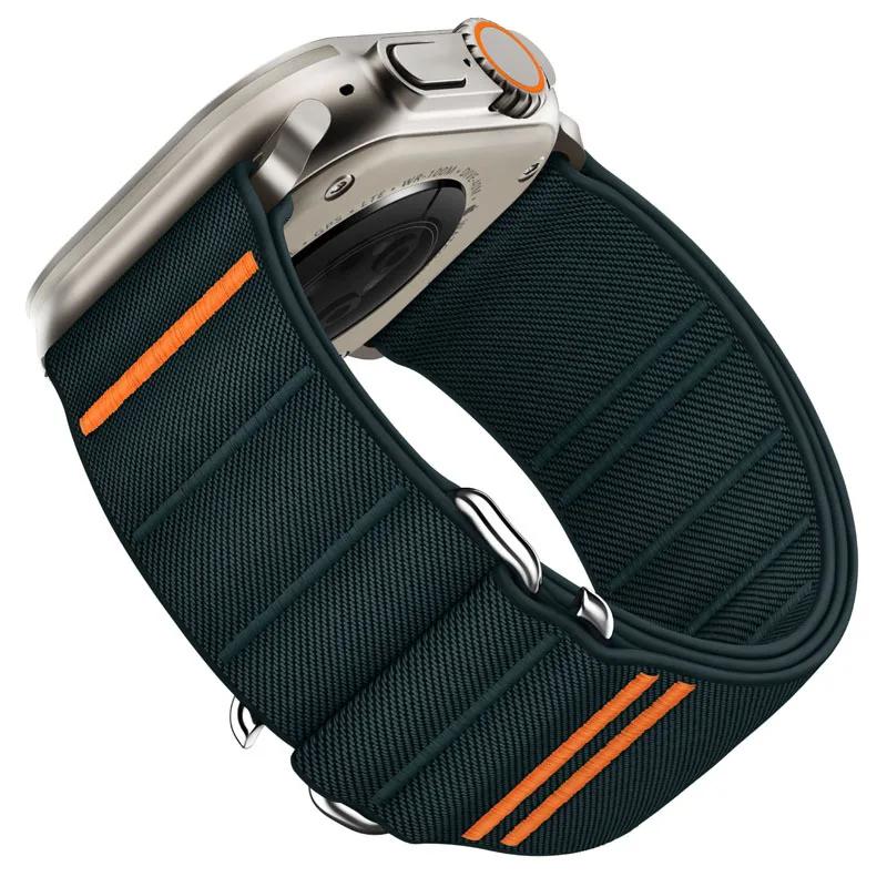 Нейлоновый ремешок-петля для Apple Watch Band 49 мм 46 мм 42 мм 45 мм 44 мм Спортивный браслет для IWatch Series Ultra 2 10 9 8 7 SE 6 5 4 Correa