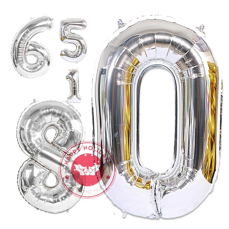 40" Rose Gold Number Balloon Decoration Anniversary Birthday Wedding New Year Celebration Aluminum Foil Digital Helium Balloons