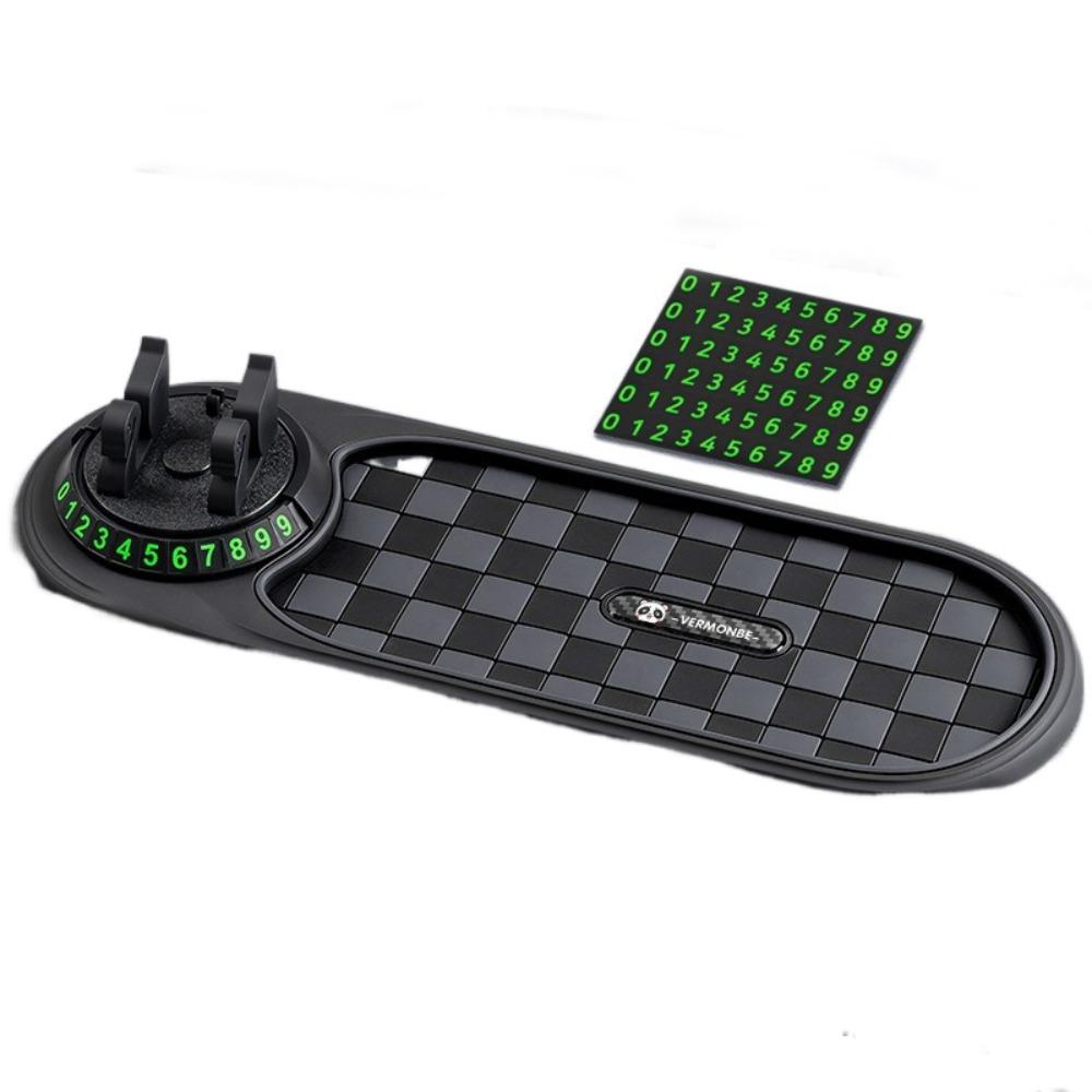 with Parking Number Plate Parking Number Plate Rotatable Anti slip Phone Pad  Car Center Console
