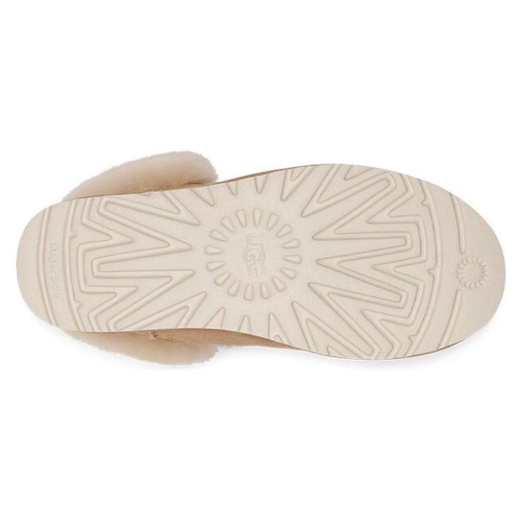 UGG Теплые повседневные удобные короткие зимние ботинки из коровьей замши до середины голени на шнуровке женские ботинки песочного цвета 1130558-SAN