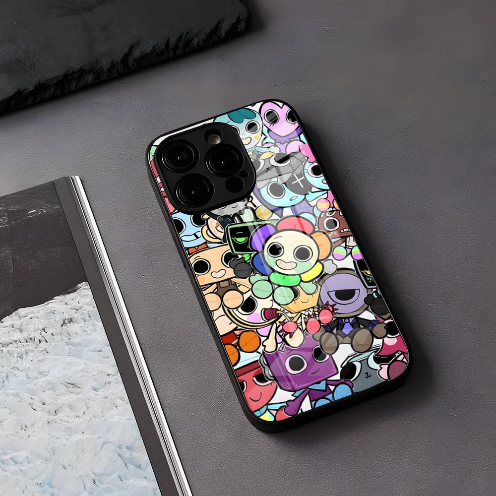 A-Dandys B-World Чехол для телефона для IPhone 17 Air 16 E Pro Max 15 14 13 Mini 12 Pro 11 Max Plus Черная стеклянная крышка
