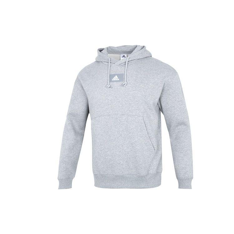 Adidas Мужская толстовка с капюшоном Pure Color Logo Серая HK2830