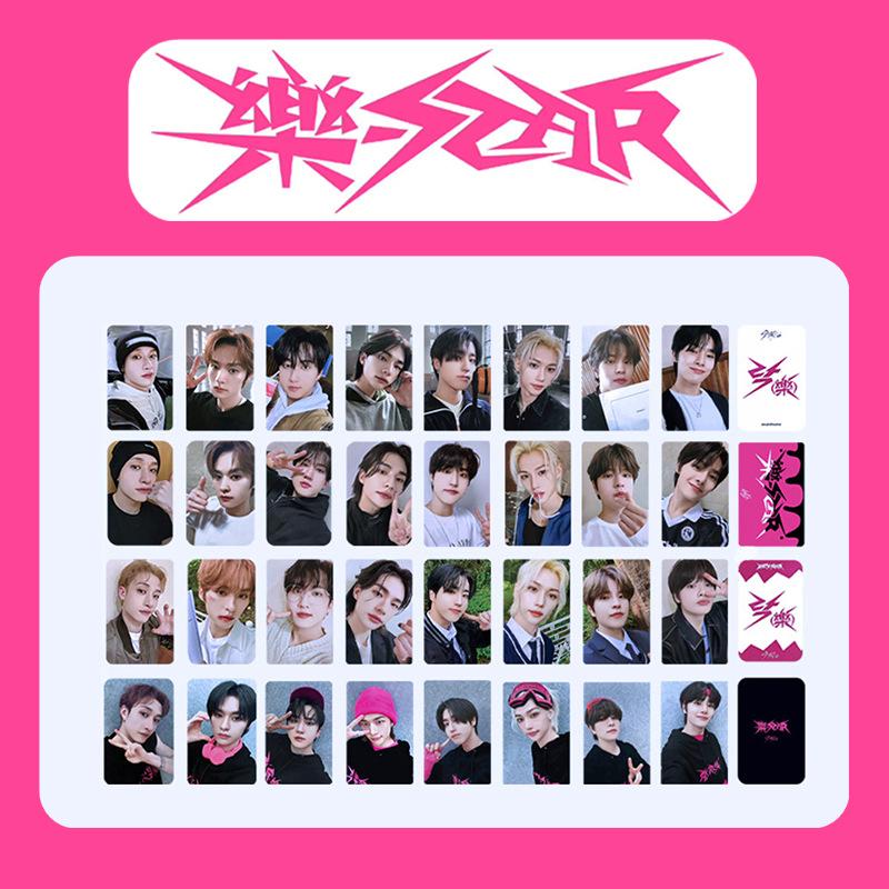 Stray Kids ROCK-STAR Альбом 8 шт. Набор Фотокарточек K-pop Идол Ломо Карточки Высокое Разрешение Фотокарточки Участников Коллекция Подарок для Фанатов Мерч