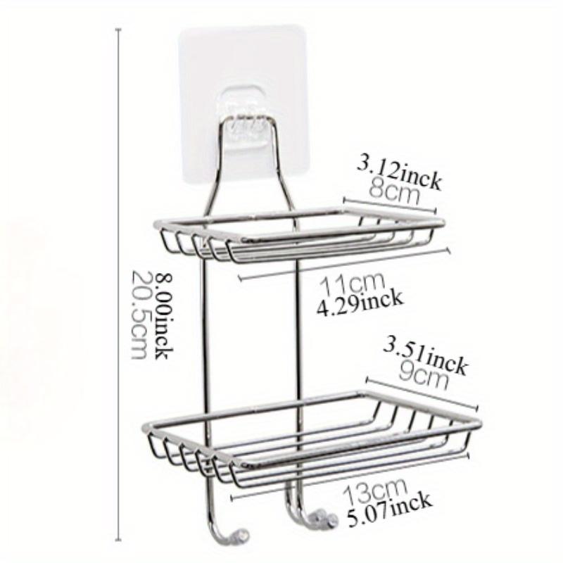 Настенная мыльница из нержавеющей стали - Без сверления, Дренажная конструкция для организации ванной комнаты