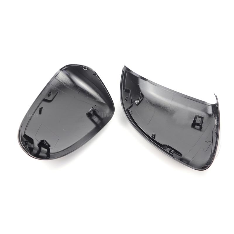 Carbon Fiber Style Black Rearview Side Mirror cover Caps for Mercedes C E S GLC Class W206 X206 S206 X254 W214 W223 EQE EQS AMG