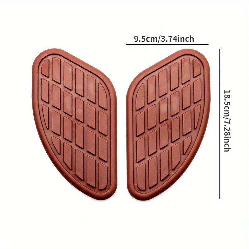 2 шт./упак. ретро мотоцикл кафе гонщик газовый топливный бак резиновая наклейка протектор коленный бак накладка на ручку наклейка для Honda Yamaha Harley