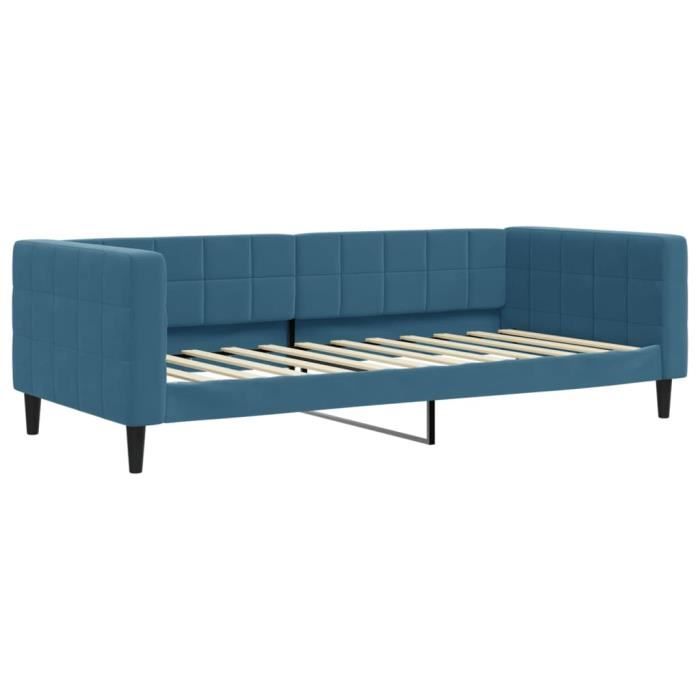 VidaXL Daybed Blue 90x200 Cm Velvet 354007