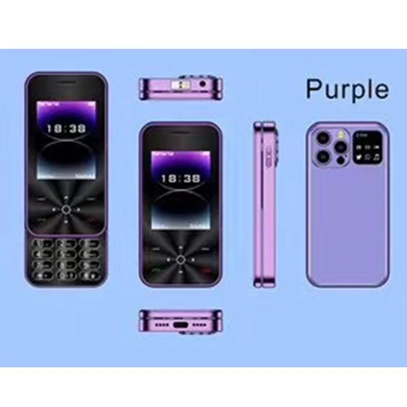 Мобильный телефон-слайдер с чехлом 2,4 дюйма, 2G GSM, две SIM-карты, MP3, MP4, камера, волшебный голос, фонарик, быстрый набор, FM, мини-телефон для леди