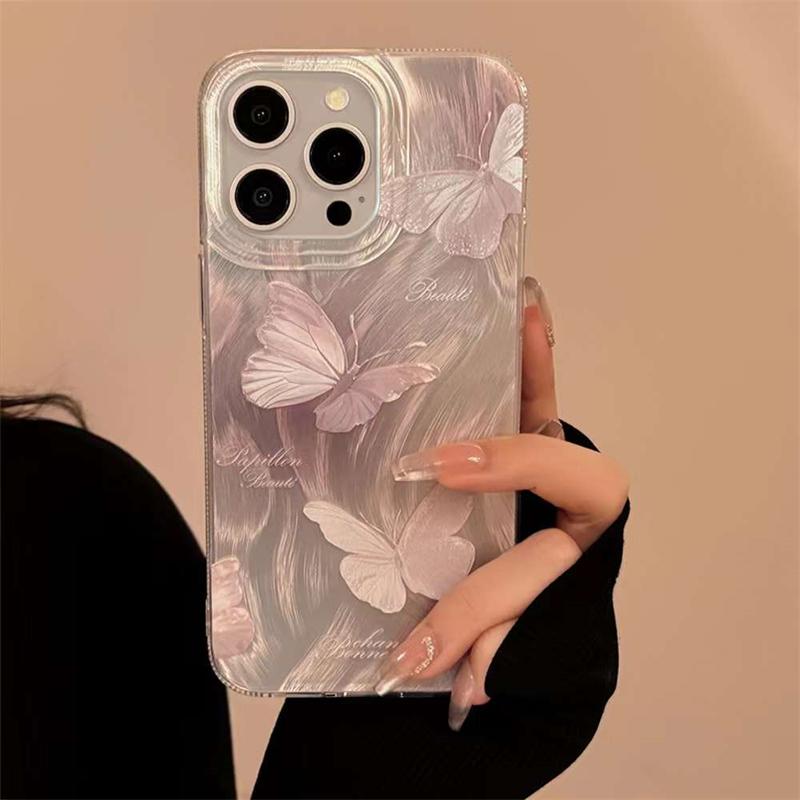 Для iPhone 15 Pro Max модный красивый чехол для телефона с бабочкой для iPhone 11 12 13 14 15 Pro INS противоударный чехол