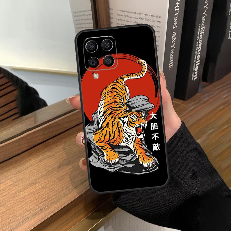 Тигр Красное Солнце Японское Искусство Чехол Для Samsung Galaxy M13 M53 M51 M31 M11 M14 M34 M54 M12 M32 M52 M16 M36 M56 M15 M35 M55