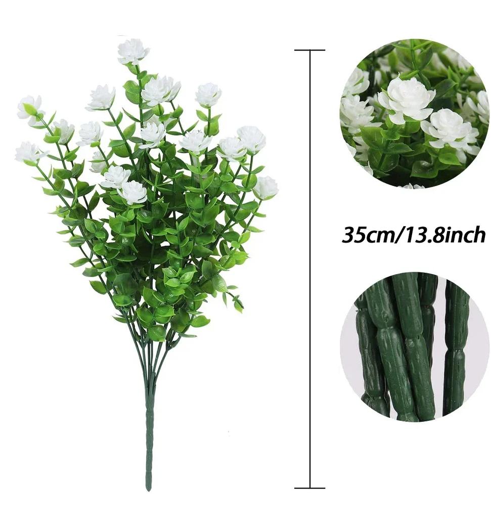 Искусственные цветы семь крестов Милан Эвкалипт Камелия офис УФ искусственные цветы пластиковый букет свадьба домашнее украшение