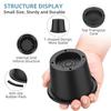 4Pcs Adjustable Round Bed Risers Circle Furniture Risers 3300 Lbs Capacity Non-Slip Design Chair Table Desk Legs Lifting Risers