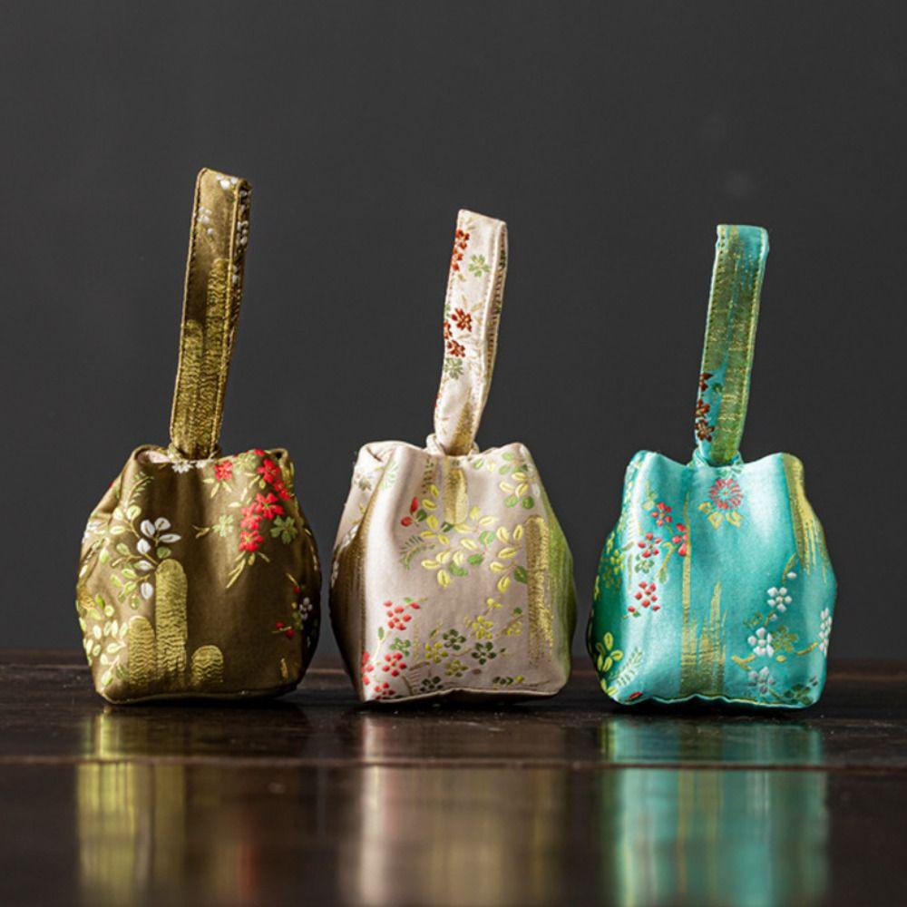 Сумка для хранения парчовая сумка для хранения в китайском стиле вышитая сумочка чайная чашка тканевый мешочек для женщин/девочек