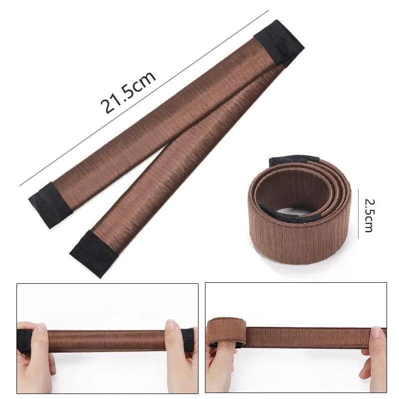 Lady Girl Hair Accessories Sweet French Dish Made Hair Band Ball Twist Magic DIY Tool Bun Maker Synthetic Donuts Bud Head Band