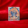Тибетская Тханка Живопись Основная Ткань: Махакала, Черный Джамбала, Ямантака, 4×5см