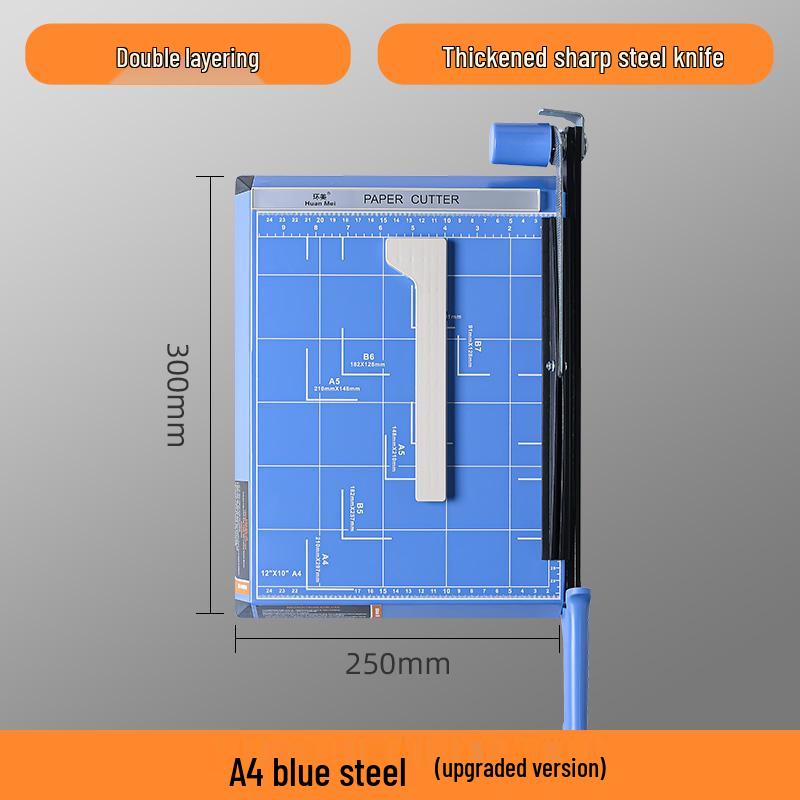 A4 Manual Paper Cutter - Steel & Wooden Photo Cutting Knife