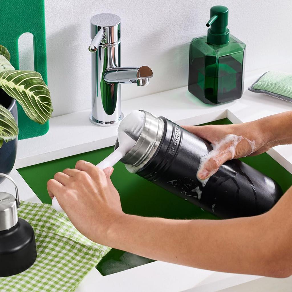 Le Creuset Water Large Azure Stainless Vacuum Wide Easy To Easy To On the Convenient To Carry Bottle, Bottle, Capacity, 1000ml, Blue, Steel,