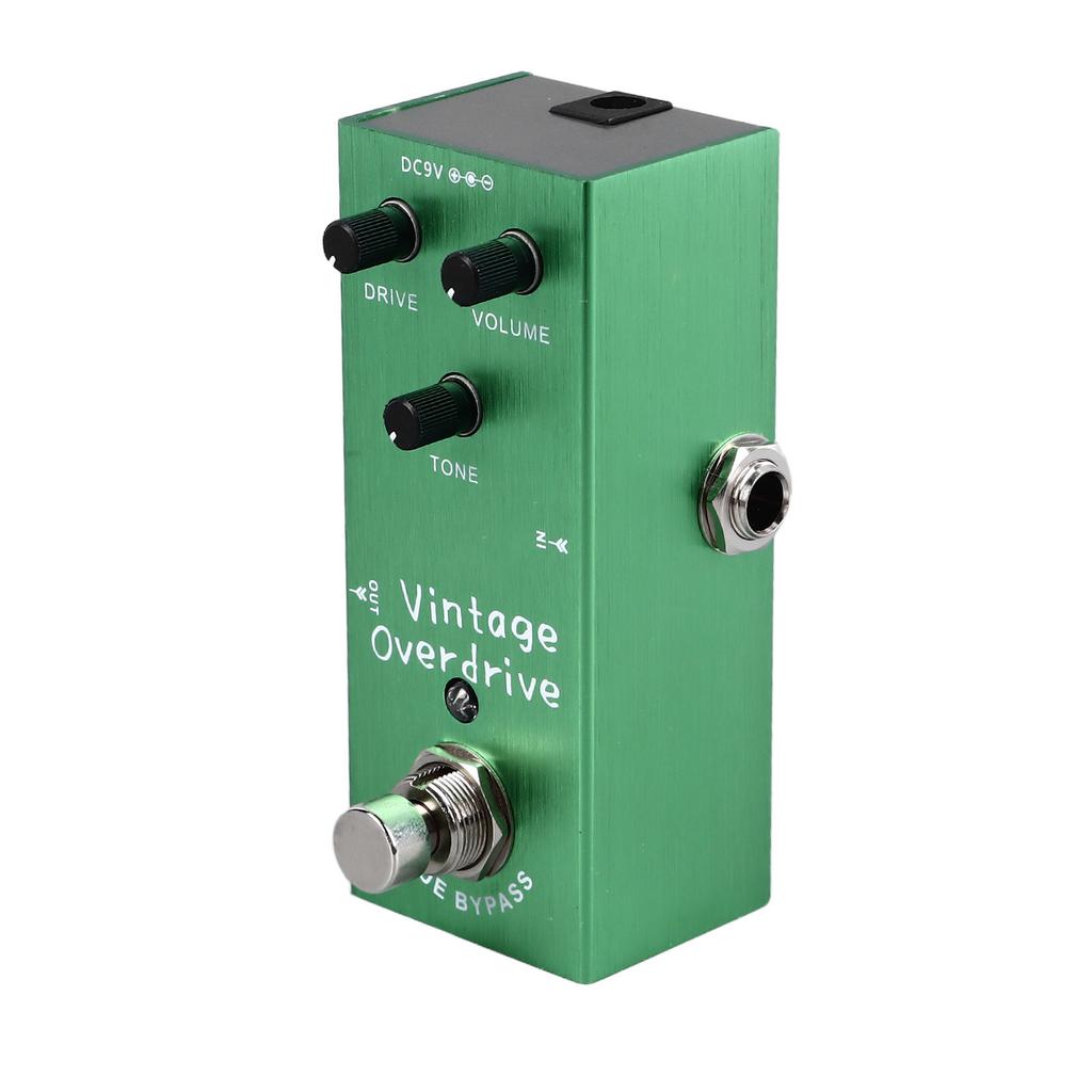 Guitar Effect Pedal Vintage Overdrive True Bypass Portable Instrument Accessory
