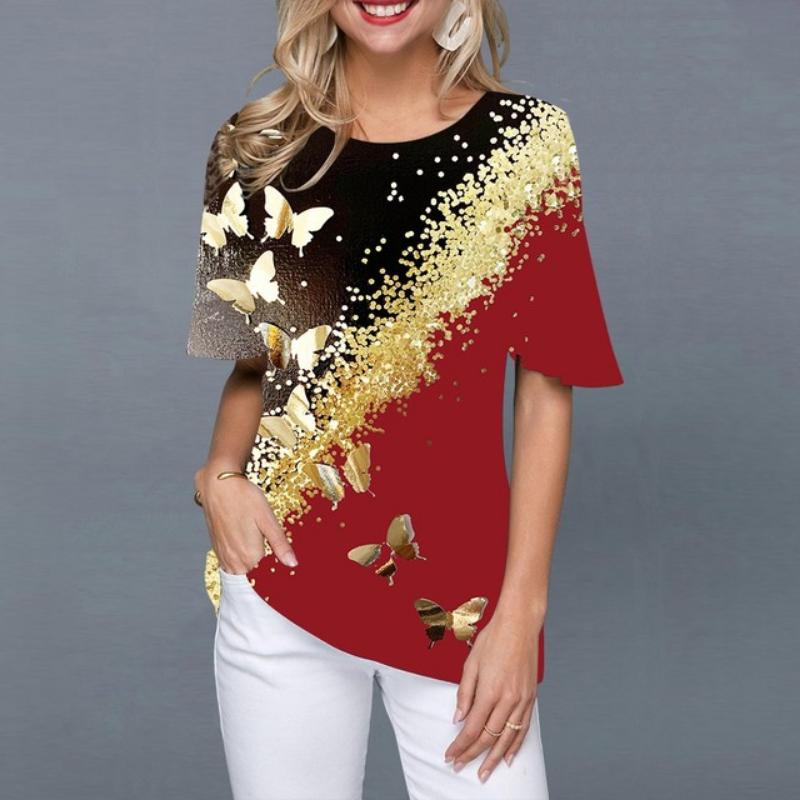 Лето 2022, женские футболки, модные топы с короткими рукавами с 3D принтом, женская винтажная одежда, футболки большого размера с круглым вырезом, футболки в стиле Харадзюку