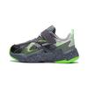 Li Ning Kids Shock Absorption Rebound Sports Casual Shoes Kids Casual Shoes Black Gray Green YKNS068-11
