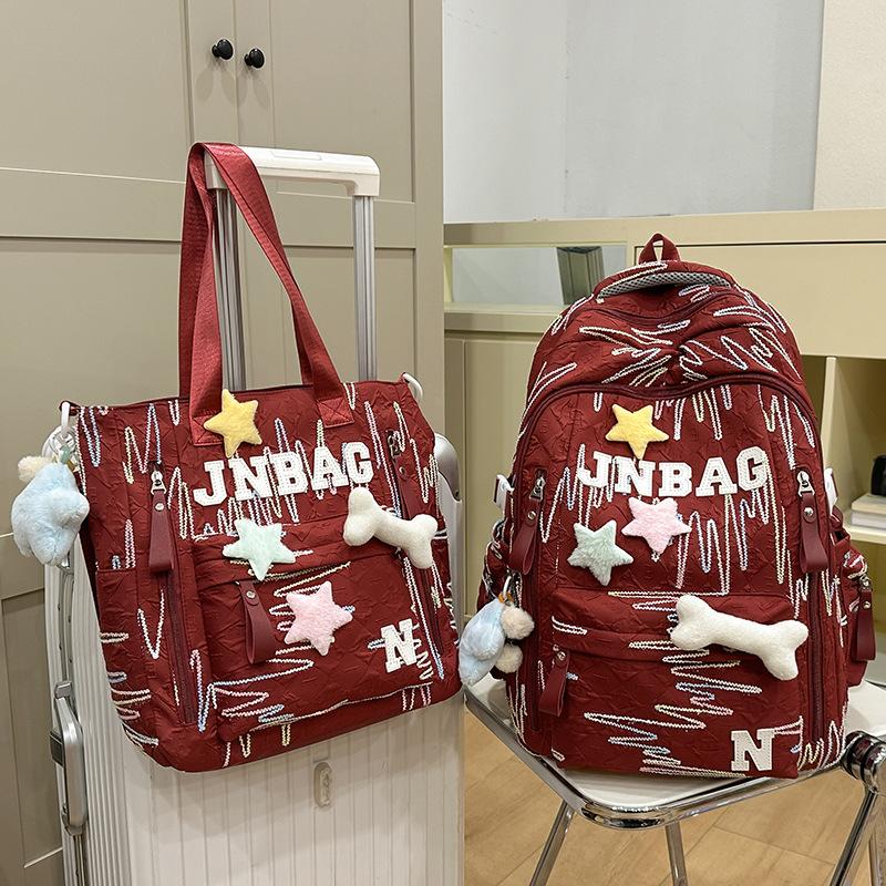 Детский школьный рюкзак, ученики начальной школы, девочки, ученики средней школы, старшеклассники, двухсекционный рюкзак высокой ценности, сумка