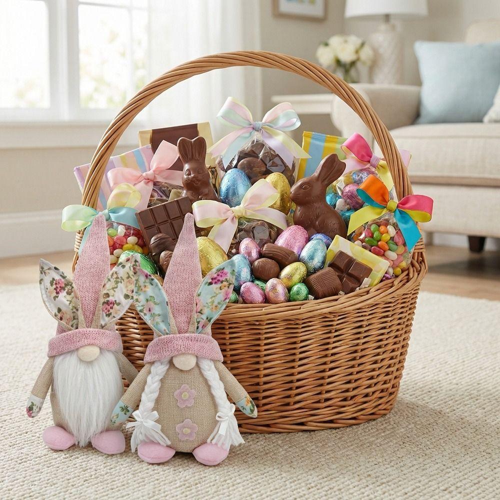 Spring Bunny Themed Easter Bunny Gnome Faceless Design Spring Gnome Decorations  Kids Gift