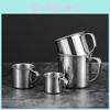 Мини-кружка из нержавеющей стали для детей Прочная цельная конструкция Легко моется Для дошкольного использования