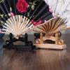 1PC Chinese Style Handmade Wood/Silk/Paper/Lace Folding Fan Rack Display Stand Wooden
