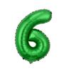 16-дюймовые американские зеленые цифровые фольгированные шары для праздничного украшения на день рождения.