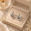 Geometric Twist Earrings Irregular Metal Stud Earrings Personality Knot Earrings  Punk Style