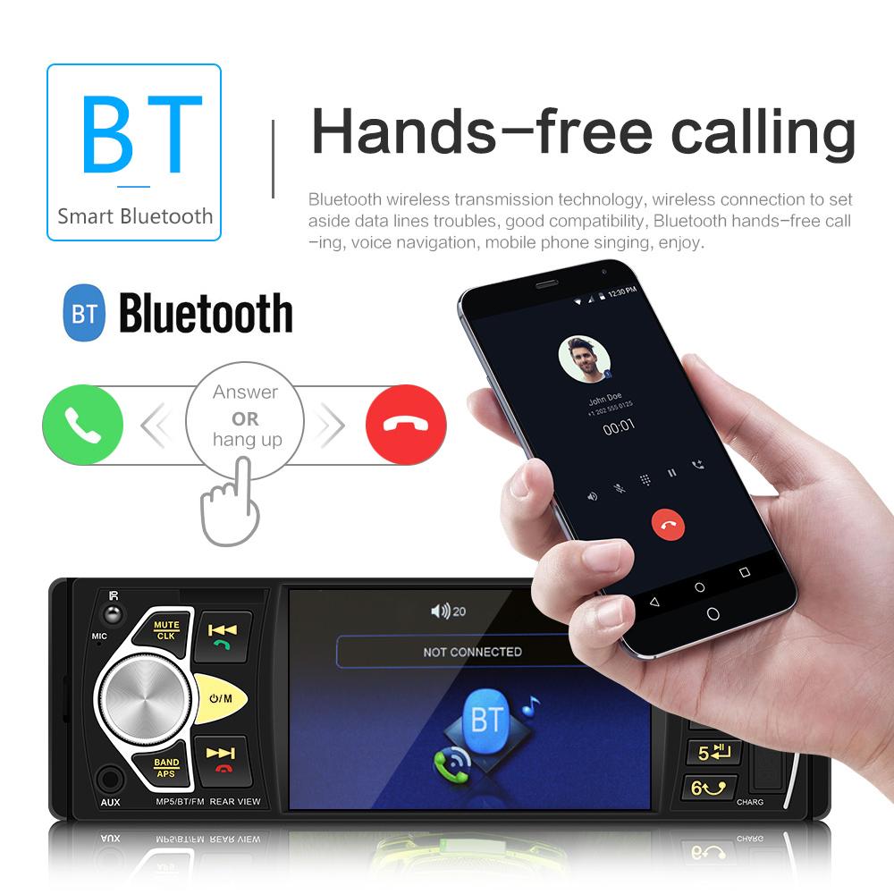 icreative 4022D 4,1-дюймовый автомобильный радиоприемник 1Din FM Bluetooth на рулевом колесе с дистанционным управлением Интеллектуальная динамическая камера заднего вида MP5