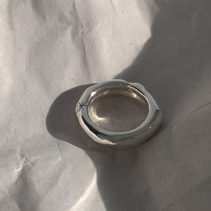 Ydbl Двойное кольцо (УСТАНОВЛЕН) гравированное парное кольцо