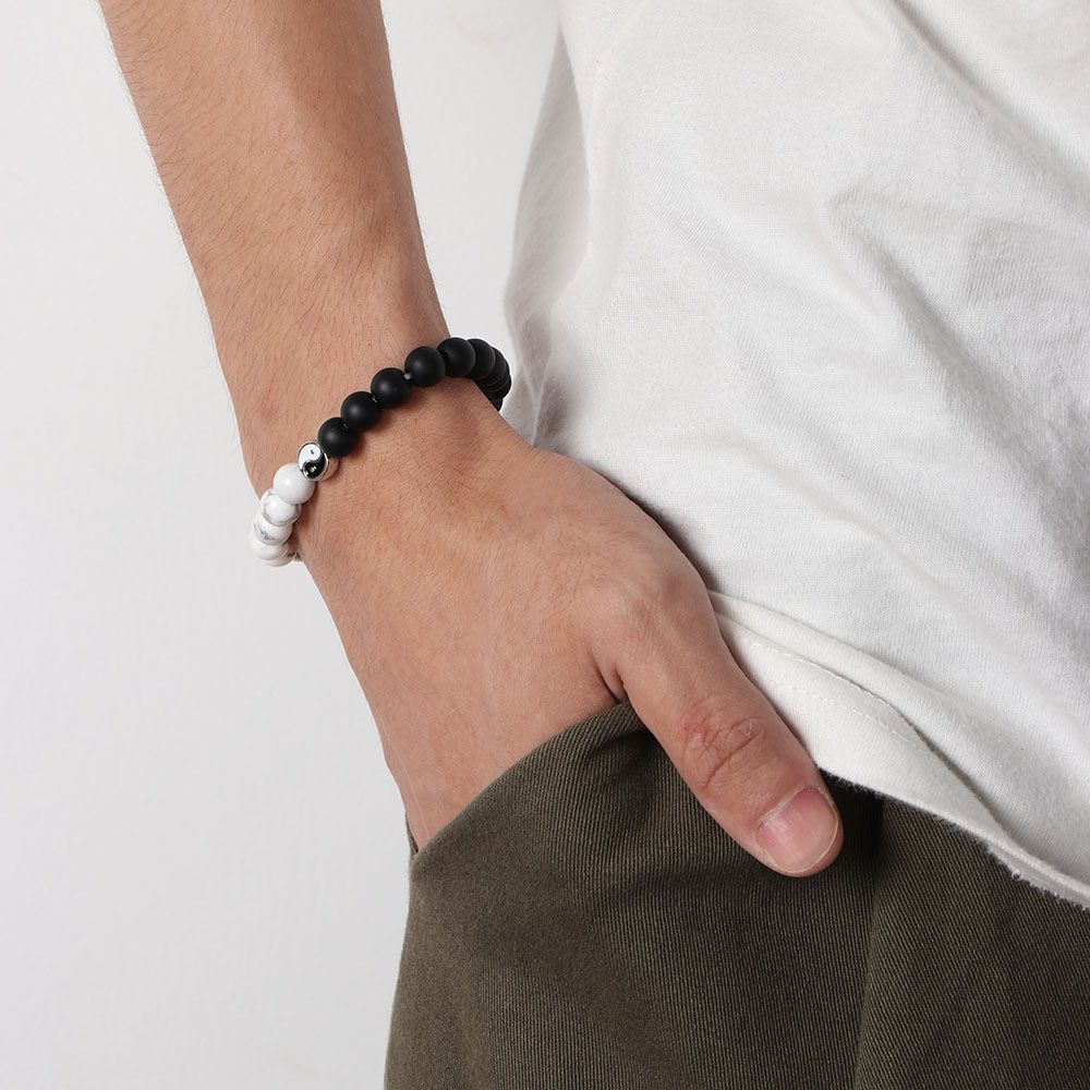 Модные аксессуары Подарок лучшим друзьям Плетеная ручная веревка Инь Ян Подвеска-браслет