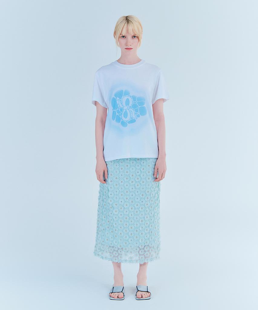 WEREVE Silket Cotton Bubble T-Shirt_White