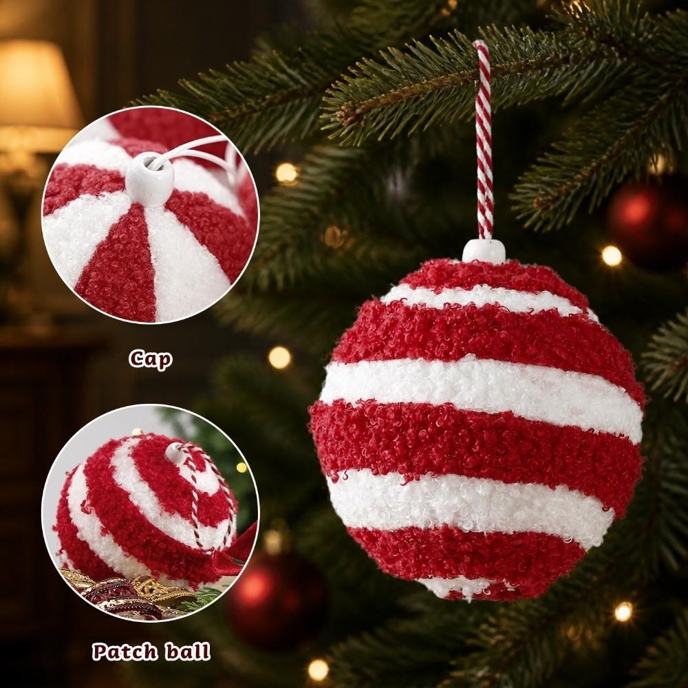 Foam Christmas Tree Decor 10CM Hanging Balls Ornament Christmas Tree Pendant Holiday Decor