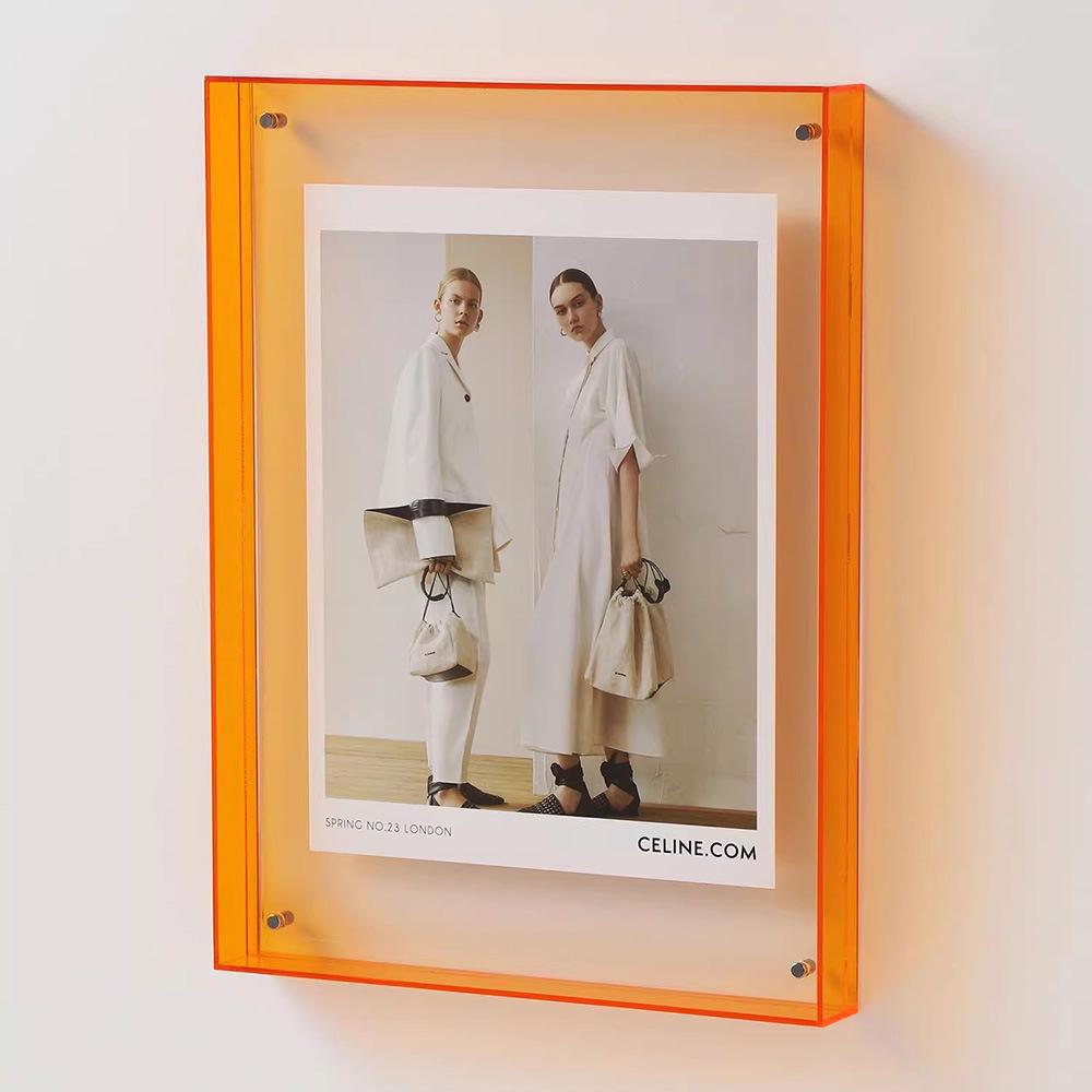 Premium Multi-Color Acrylic Photo and Art Display Frame - A4 Size