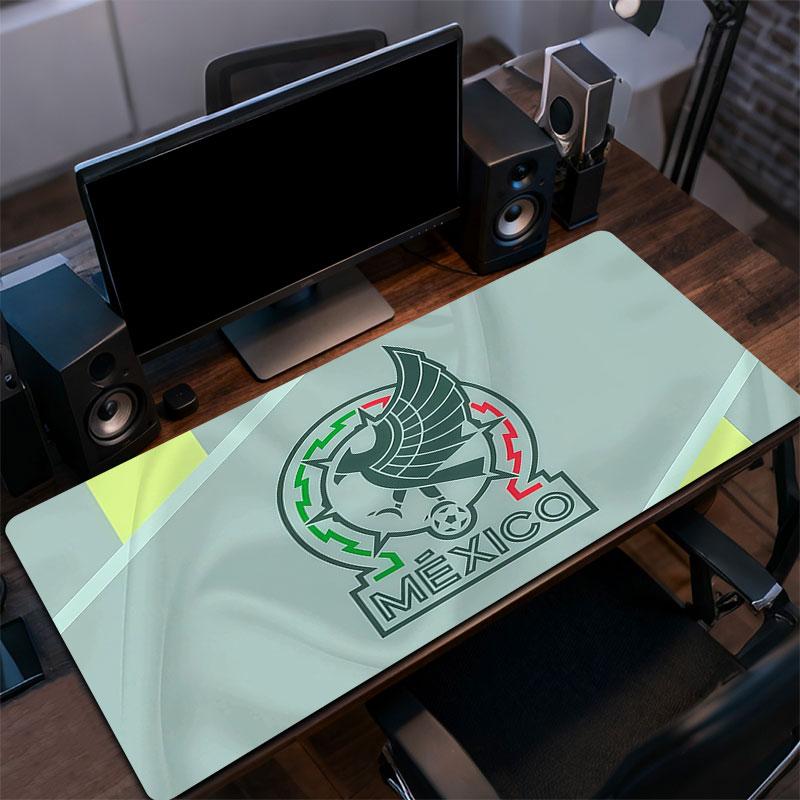 Mexico National Football Team Mouse Pad, Large Gaming Desk Mat, Non-slip XXL Mousepad for Laptop & Tablet, Mini PC Playmat with Stitched Edges