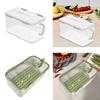 Fridge Storage Box with Drainage Locked Organizer Fresh Keeping Container for Dorm Restaurant