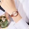 Student Watch Square Dial Faux Leather Strap Quartz Movement Elegant Women Ladies Wristwatch Fashion Jewelry Birthday Gift