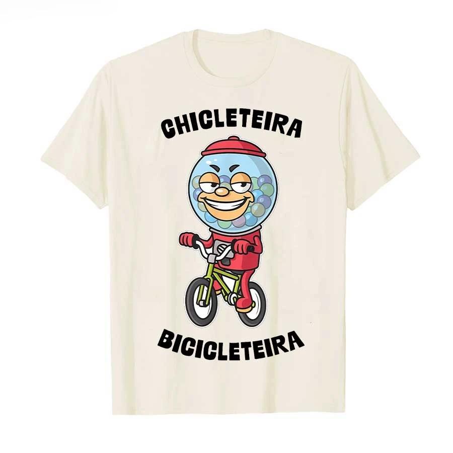 2526 Italian Brainrot Chicleteira Bicicleteira Meme Tshirt for Men Women 100 Cotton T Shirts Short Sleeve Tops