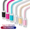 Type C USB Fast Charging Cable for Huawei Mate60 P50 Nova 9 Honor 80 Xiaomi 13 Redmi K60 Note11 OPPO Realme Samsung Charger Cord