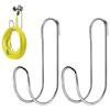 Решение для хранения шланга Вешалка из нержавеющей стали Организация в помещении Конструкция, устойчивая к ржавчине Погодоустойчивые материалы Простая установка